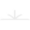 Ekena Millwork Richland Architectural Grade PVC Gable Bracket, 108"W x 36"H x 2"D x 4"F, 8/12 Pitch GBP108X36X0204RIC00 - alternate 2